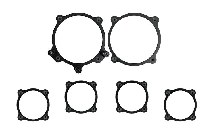 Moal Bomber Series Trim Bezel 6-Gauge Set