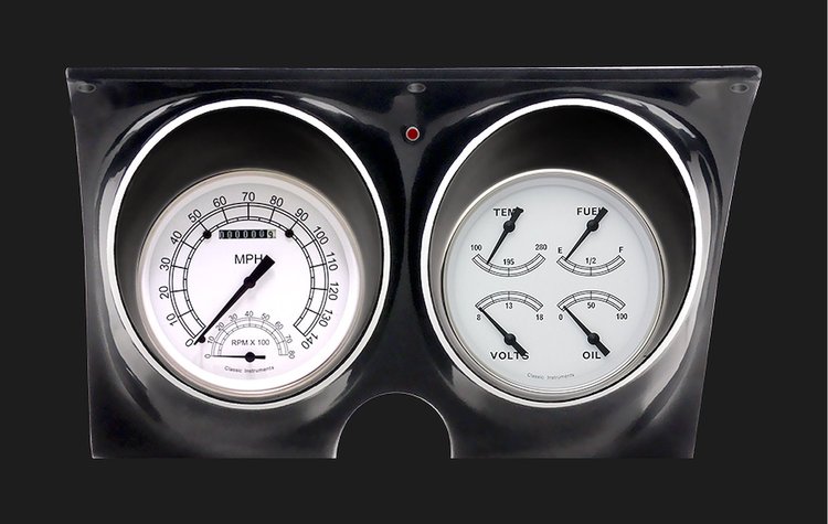 Classic White Series Gauge Package 1967-68 Camaro Includes:
