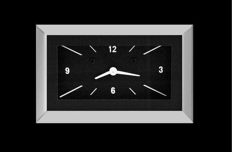 1957 Chevy Clock Black
