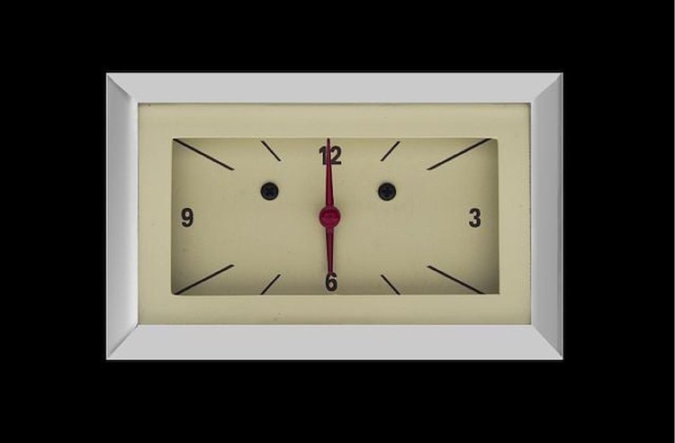 1957 Chevy Clock Tan