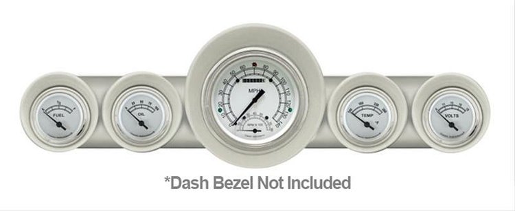 Classic White Series Gauge Package 1959-60 Full-Size Chevy Includes: