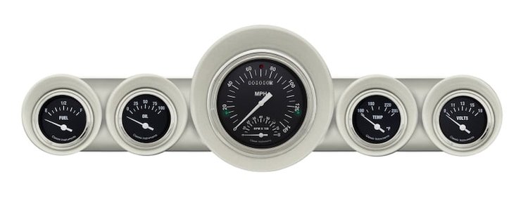 Hot Rod Series Gauge Package 1959-60 Full-Size Chevy Includes: