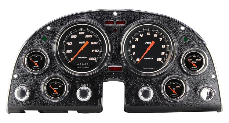 Velocity Series Black Instrument Package 1963-67 Corvette Includes:
