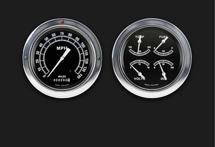 Traditional Series Gauge Package 1954-55 Chevy Truck (First Series) Includes: