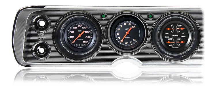 Velocity Series Black Gauge Package 1964-65 Chevelle Includes: