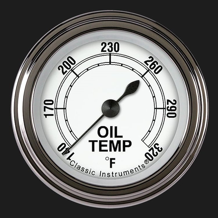 CLASSIC WHITE 2 OIL TEMP FULL SWEEP
