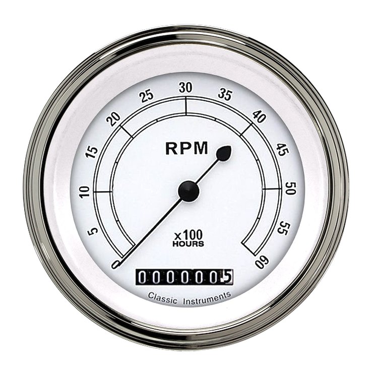 CLAS WHT 3IN HOURMETER TA