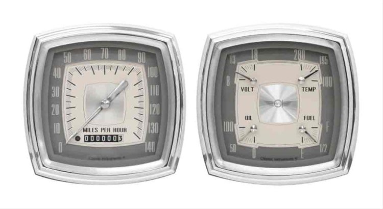 Esquire Series 2-Gauge Set 4" Electrical Speedometer (140 mph)