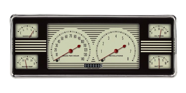 6-in-1 Cluster Instrument Package 1940 Ford