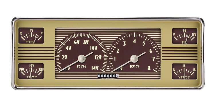 6-in-1 Cluster Instrument Package 1940 Ford