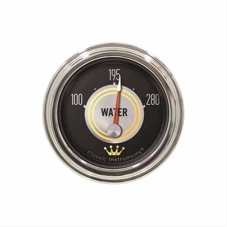 Hollywood Hot Rods Series Water Temperature Gauge 2-1/8" Electrical
