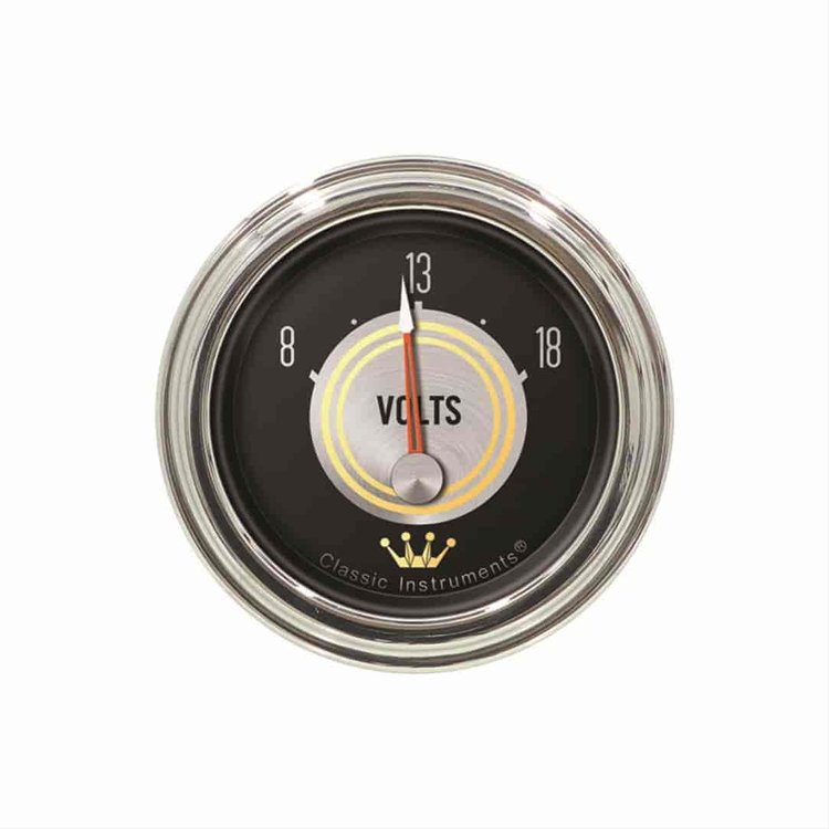 Hollywood Hot Rods Series Voltmeter 2-1/8" Electrical