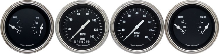HOT ROD 3 SPEEDO/TACH/2 D