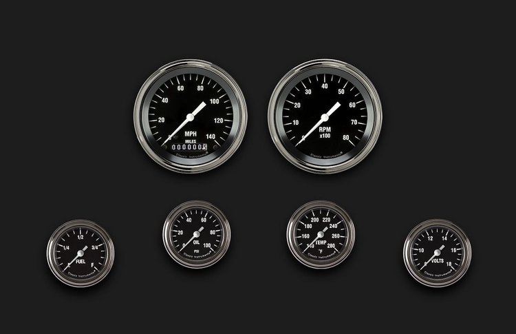 HR101SLF Hot Rod Six Gauge Set 101
