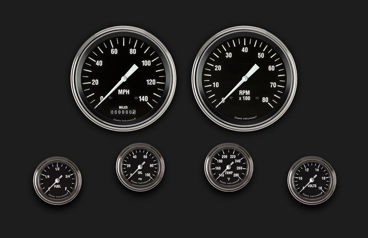 HR151SLF Hot Rod Six Gauge Set 151