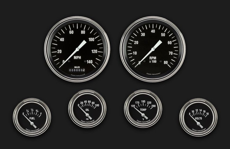HR251SLF Hot Rod Six Gauge Set 251
