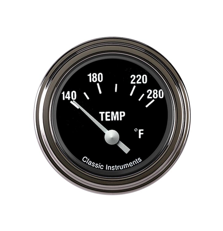 Hot Rod Series Water Temperature Gauge 2-1/8" Electrical
