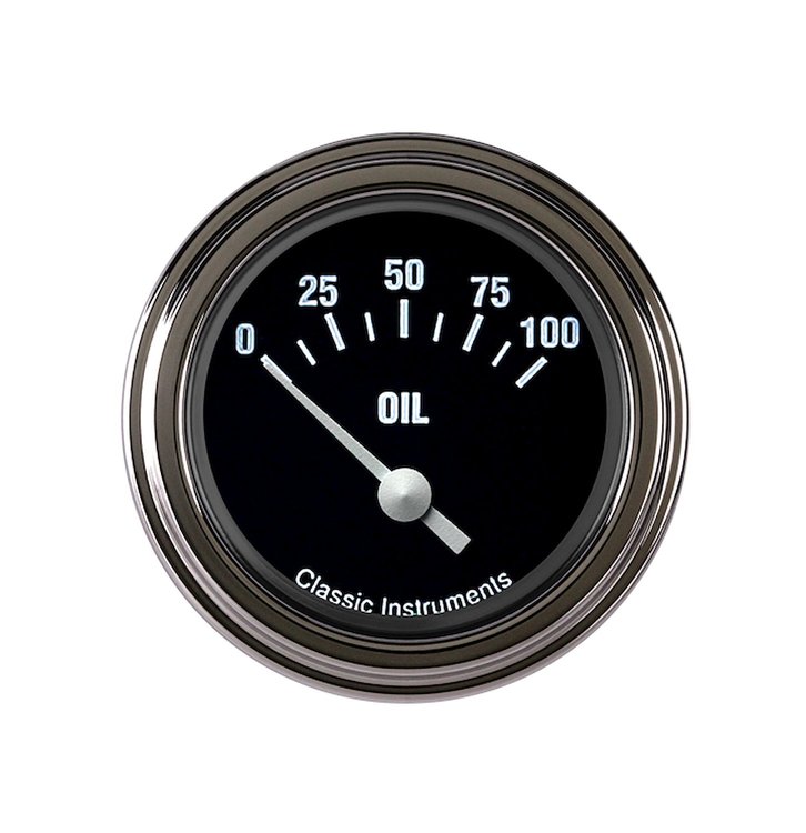 Hot Rod Series Oil Pressure Gauge 2-1/8" Electrical