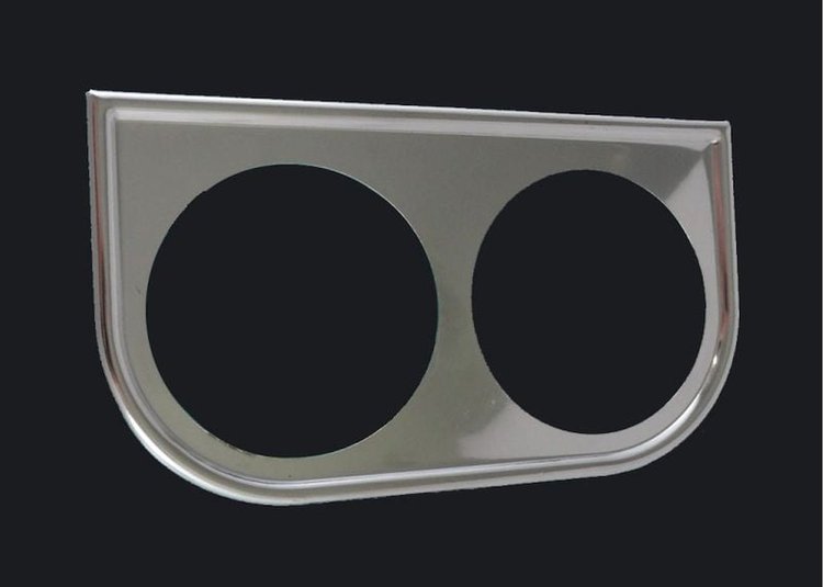 Under-Dash Mount Holds (2) 2-1/8" Gauges