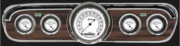 Classic White Series Gauge Package 1965-66 Mustang Includes: