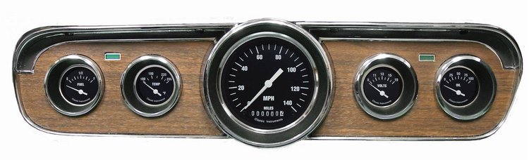 Hot Rod Series Gauge Package 1965-66 Mustang Includes: