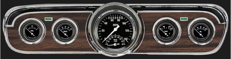Hot Rod Series Gauge Package 1965-66 Mustang Includes: