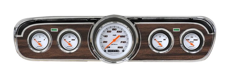 Velocity Series White Gauge Package 1965-66 Mustang Includes: