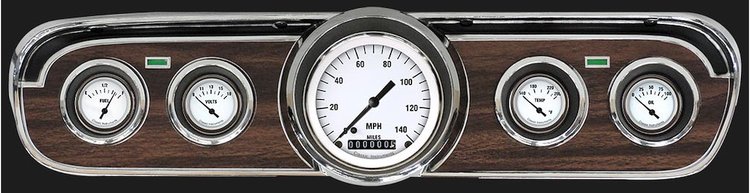 White Hot Series Gauge Package 1965-66 Mustang Includes:
