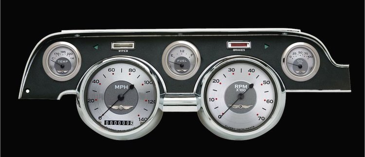 All-American Series Instrument Package (Standard Black Housing) 1967-68 Mustang Includes: