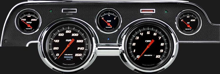 MU67DVSB Velocity Black 1967-68 Mustang