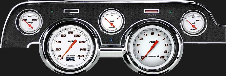 MU67DVSW Velocity White 1967-68 Mustang