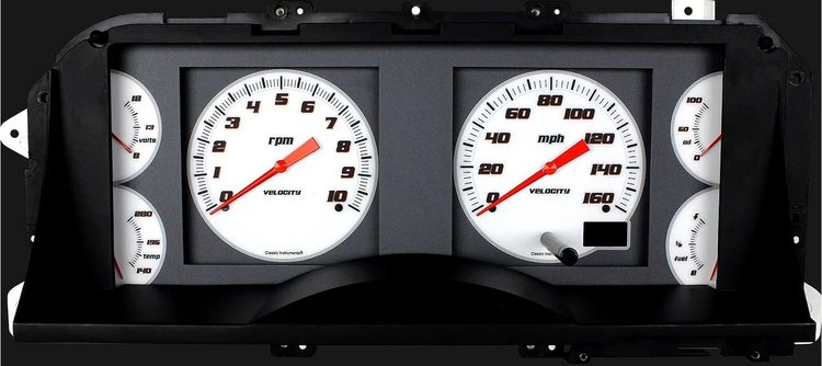 FOXBODY CLUSTER VEL WHT
