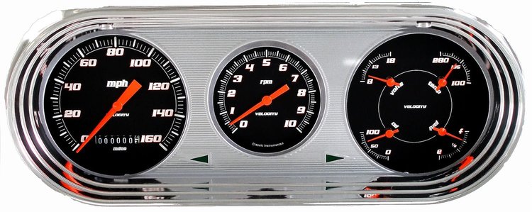 Velocity Series Black Gauge Package 1963-65 Nova Includes: