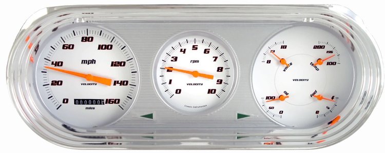 Velocity Series White Gauge Package 1963-65 Nova Includes: