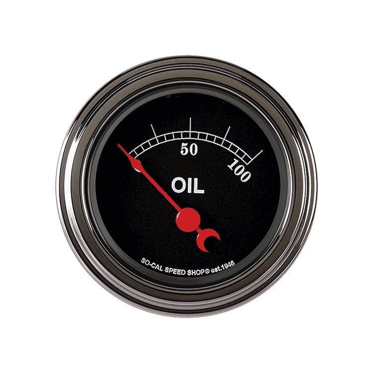 So-Cal Series Oil Pressure Gauge 2-1/8" Electrical