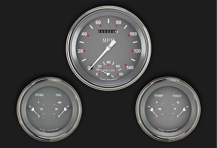 SG Series 3-Gauge Set 4-5/8" Electrical Speedtachular Gauge