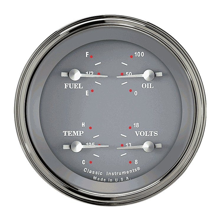 SG Series Quad Gauge 3-3/8" Electrical Includes: