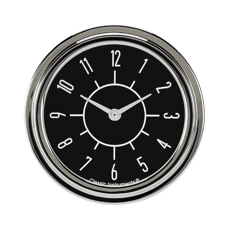 SIX PACK 2 5/8IN CLOCK BL