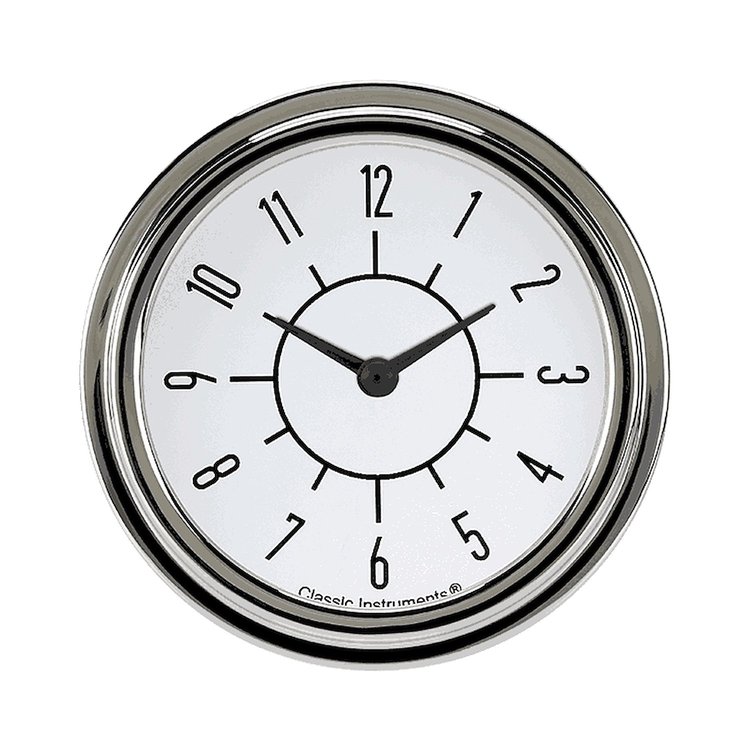 SIX PACK 2 5/8IN CLOCK WH