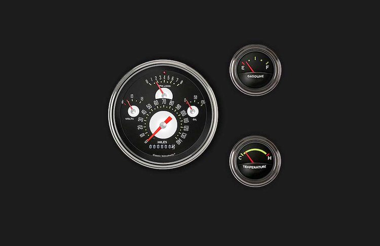 Classic Instruments 1957 Chevy Direct-Fit & Tetra Series Gauge Packages