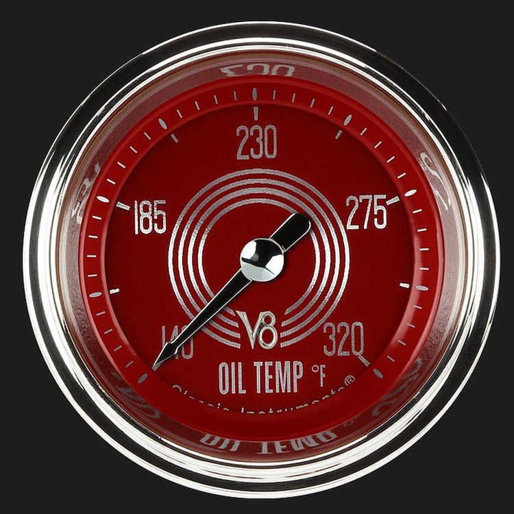 V8 RED STEELIE 2 OIL TEMP FULL SWEEP