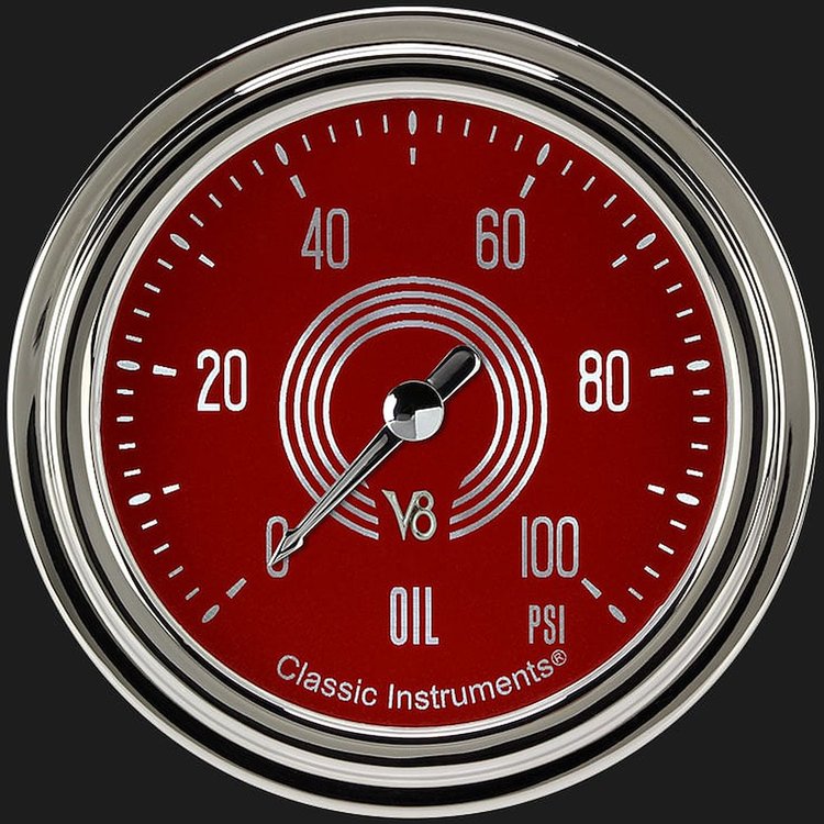 V8 RED ST 2 5/8IN OIL PR