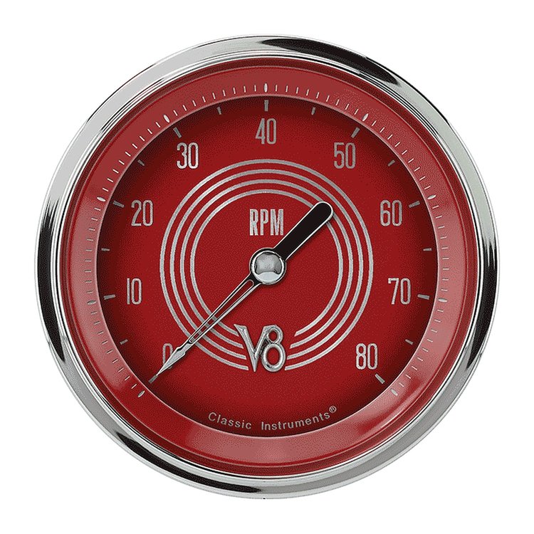 V8 RED STEELIE 3 TACH 800