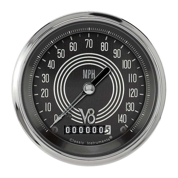 V8 Speedster Series Speedometer 3-3/8" Electrical