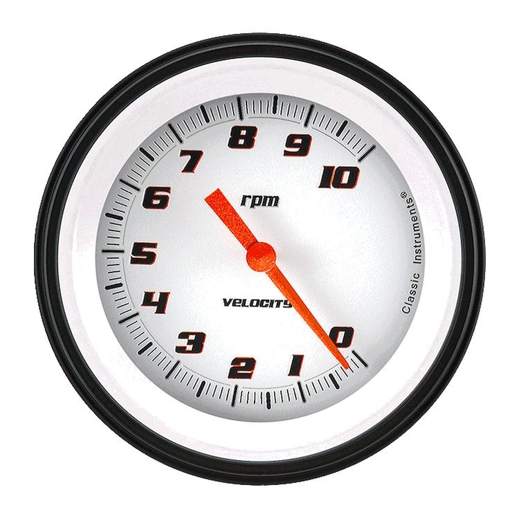 Velocity White Series Tachometer 3-3/8" Electrical