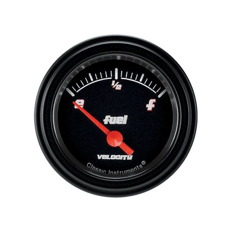 Velocity Black Series Fuel Gauge 2-1/8" Electrical