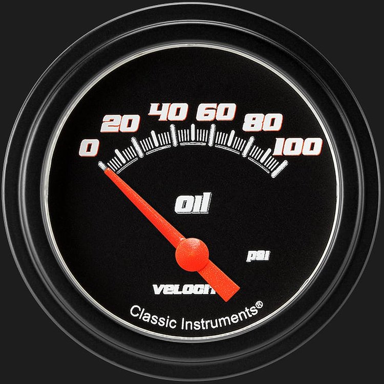 Velocity Black w/ Black Bezel 2 ? Oil Press 100psi Short Sweep