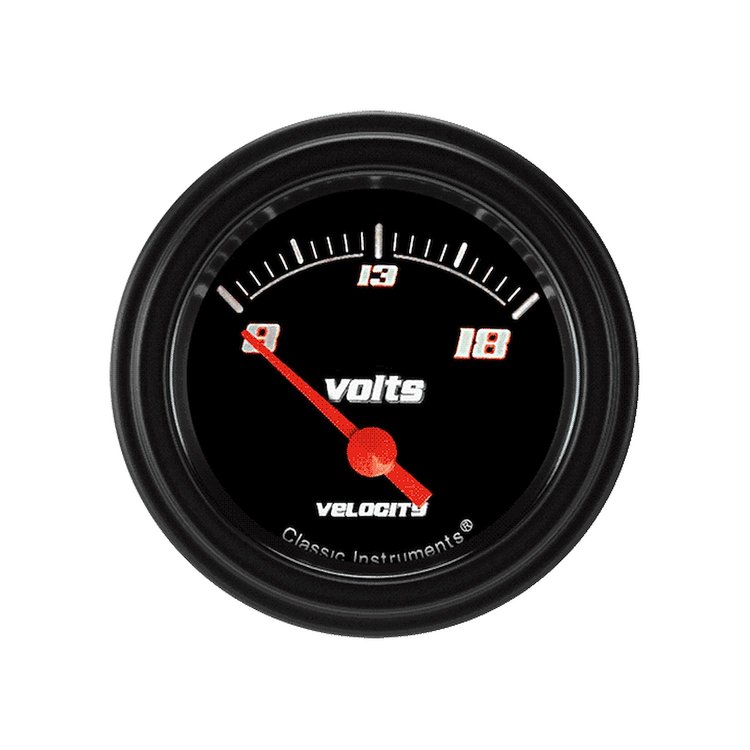 Velocity Black Series Voltmeter 2-1/8" Electrical