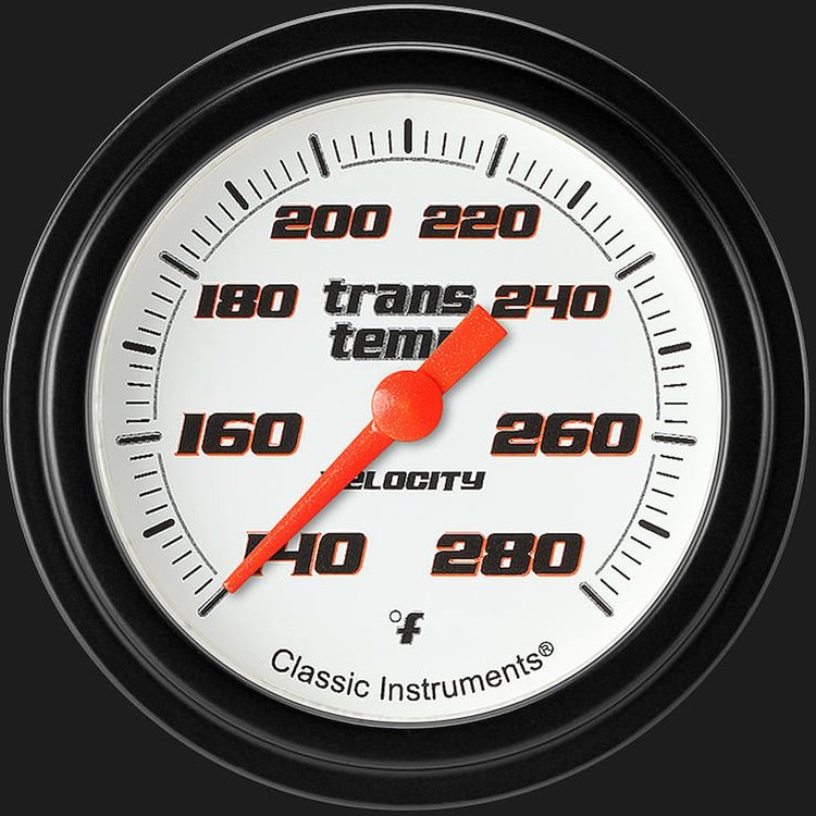 Velocity White w/ Black Bezel 2 ? Trans Temp. Full Sweep