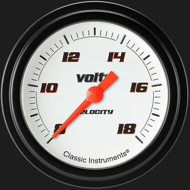 Velocity White w/ Black Bezel 2 ? Volt Full Sweep